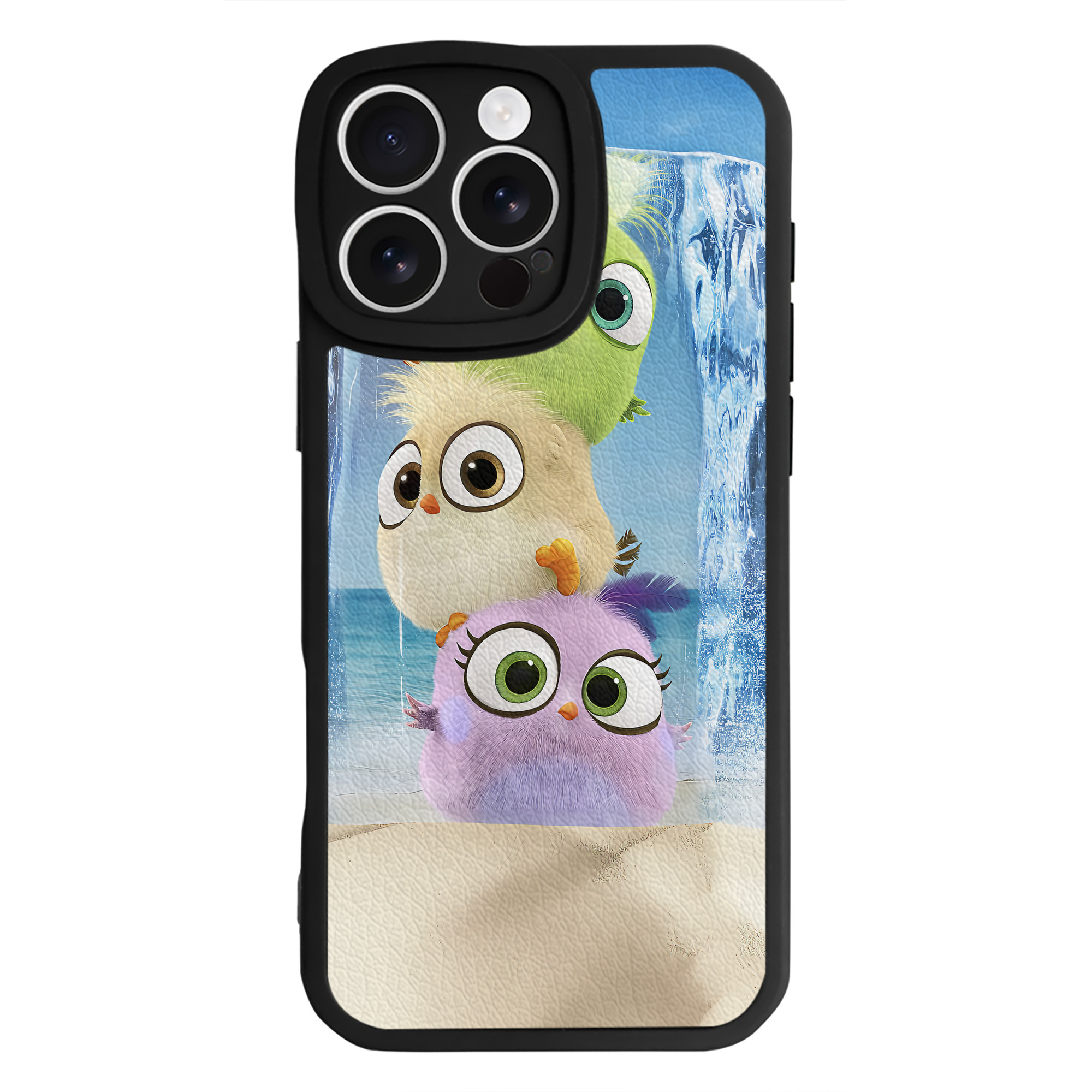 （画像用） Angry Birds アングリーバード 【iPhone 16シリーズ対応】シリコンスマホケース（レザー調） 材質：シリコン